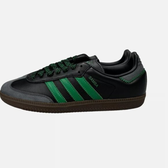 adidas Samba Og Womens Fashion Trainers in Black Green "MULTIPLE SIZE" - Picture 7 of 9